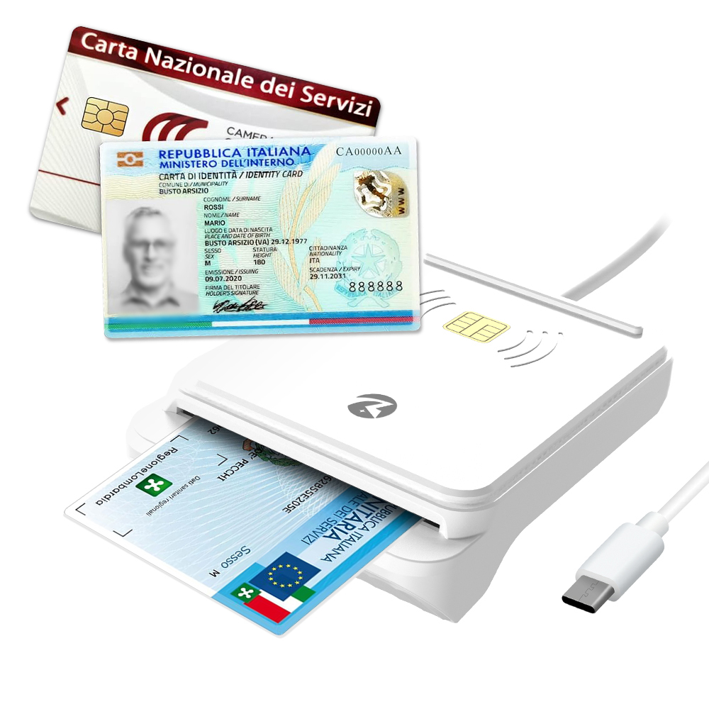 ZOWEETEK NFC Access Control Card Reader ISO 7816 Smart ID IC Chip Card Reader Writer Mobile Credit Card Reader ZW-12026-12