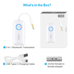 Car for Bluetooth Adapter 3.5mm AUX 10-15 Hour for Bluetooth 5.2 Receiver Transmitter Wireless Audio Stereo B06T2