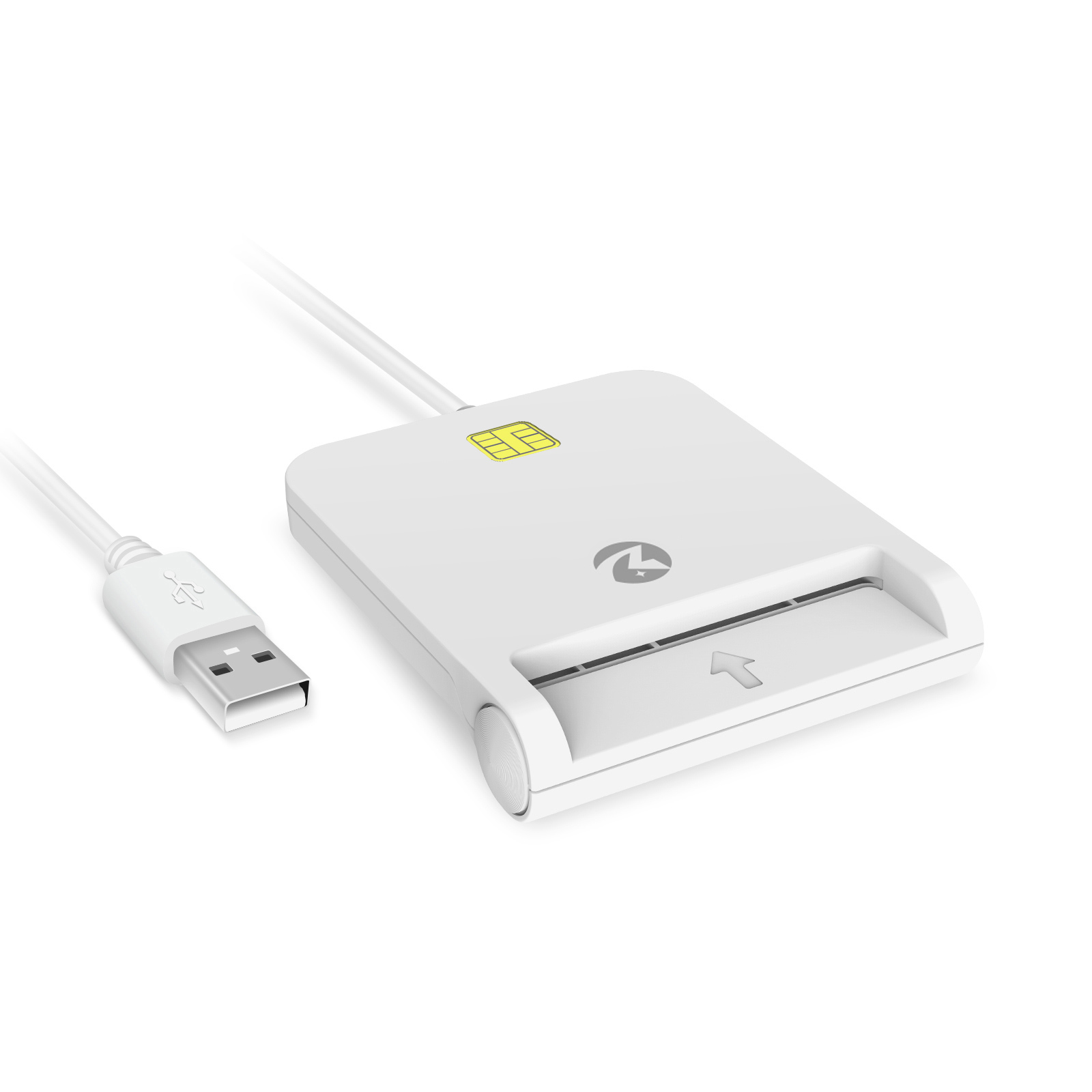 IC ID Card Reader Affordable Chip Card Reader USB 2.0 Single Slot Credit Card Reader ZW-12026-8
