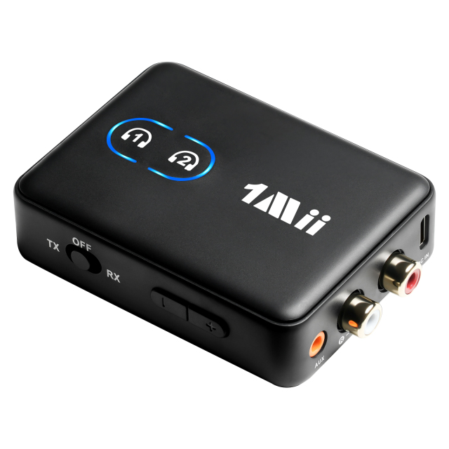 Bluetooth 5.2 Transmitter Receiver RCA to 3.5mm Wireless Audio Adapter to Speakers Transceiver ML302+