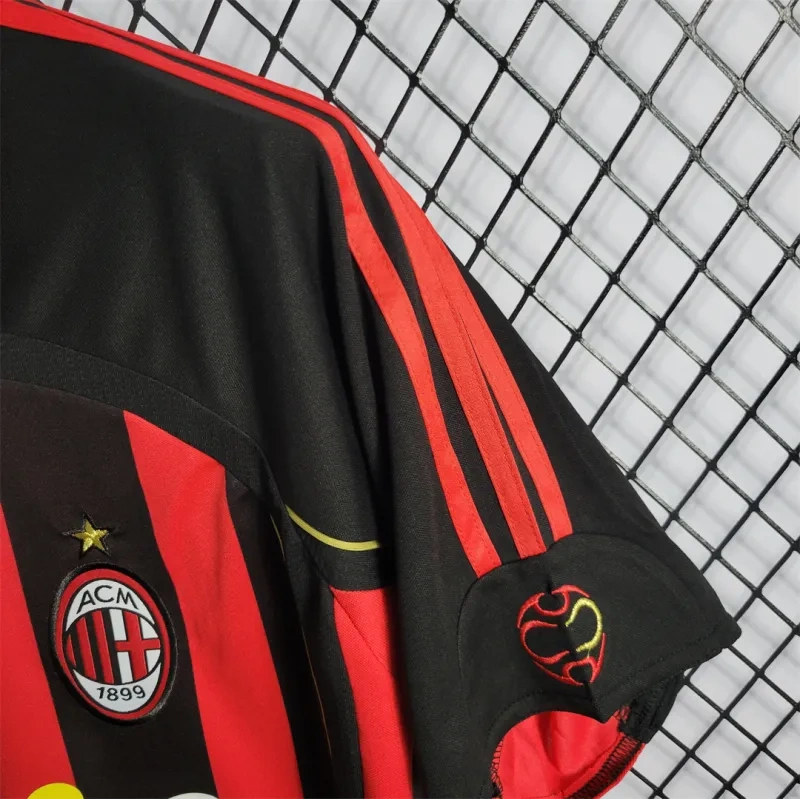 AC Milan Ronaldo #99 Maldini #3 Kakà #22 Retro Jersey Home Replica 2006-07