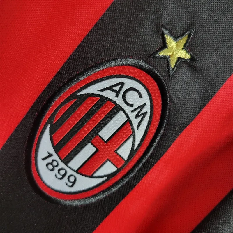 AC Milan Ronaldo #99 Maldini #3 Kakà #22 Retro Jersey Home Replica 2006-07