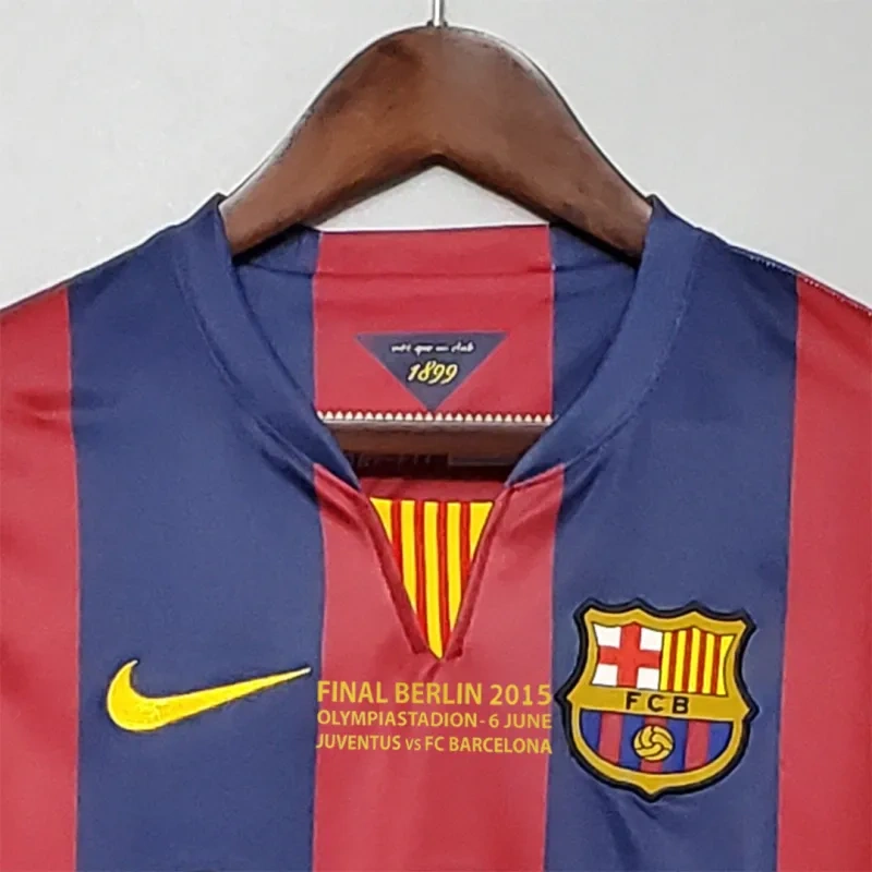 Barcelona Messi #10 Neymar Jr #11 Retro Jersey Home 2014-15