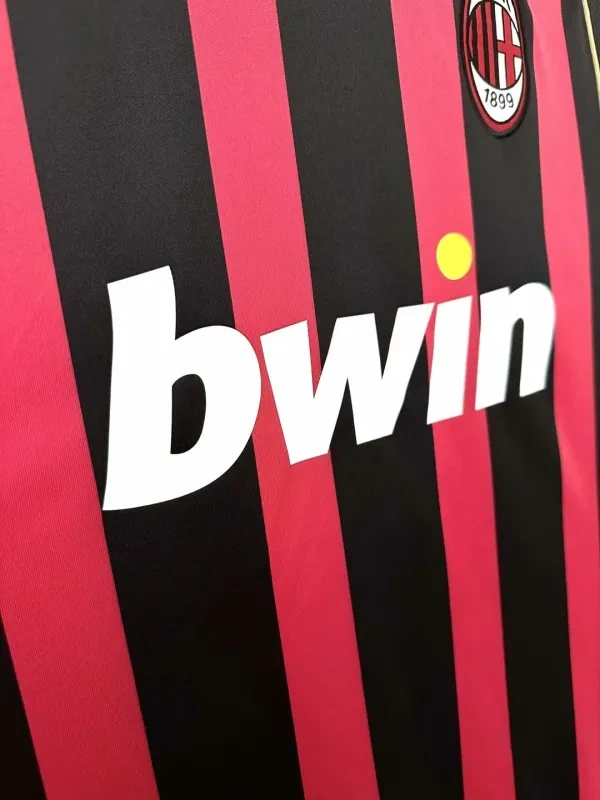 AC Milan Ronaldo #99 Maldini #3 Kakà #22 Retro Jersey Home Replica 2006-07