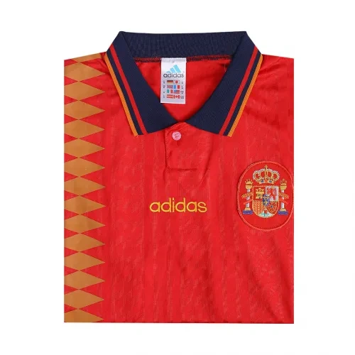 1994 Spain Nation Retro Jersey Home World Cup