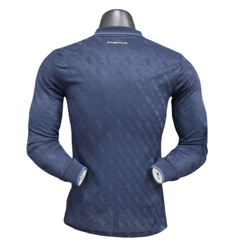 24-25 Juventus Away Soccer Jersey Player Version Long Sleeve