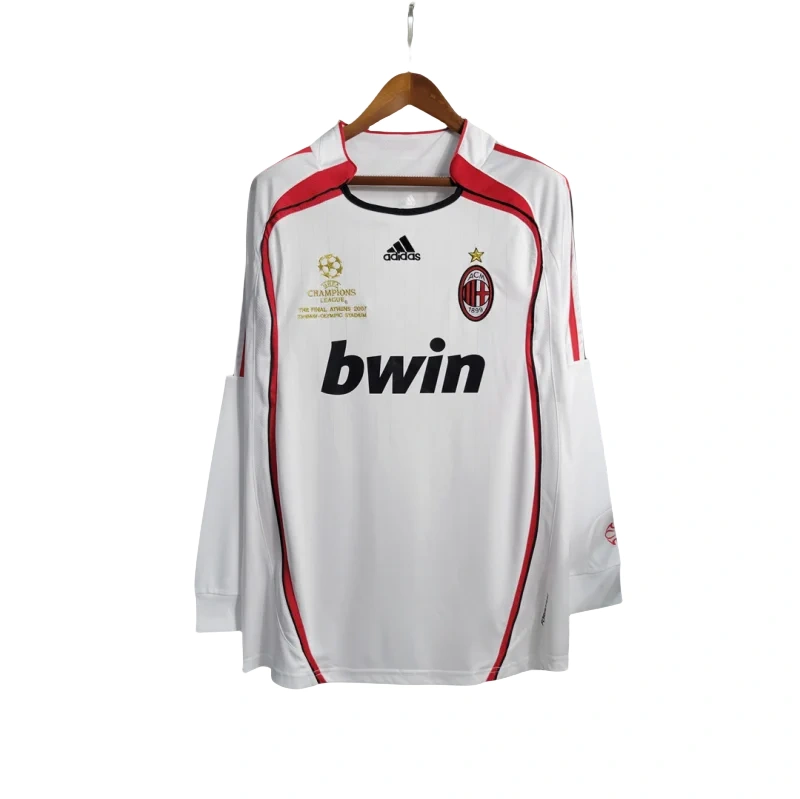 06-07 AC Milan UCL Final Retro Jersey Away Long Sleeve