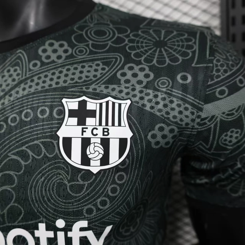 2024/25 Barcelona Away Jersey Spotify Logo Without Text Player Version