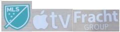 US$4.00 2024 inter miami green mls badge & apple tv & fracht group