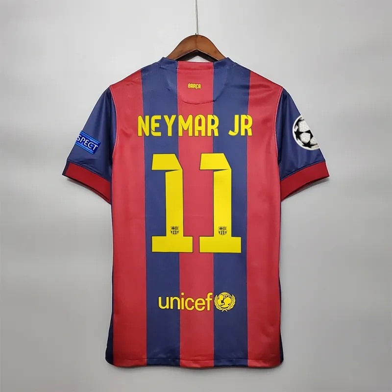 Neymar Jr #11 Barcelona Retro Jersey Home 2014-15