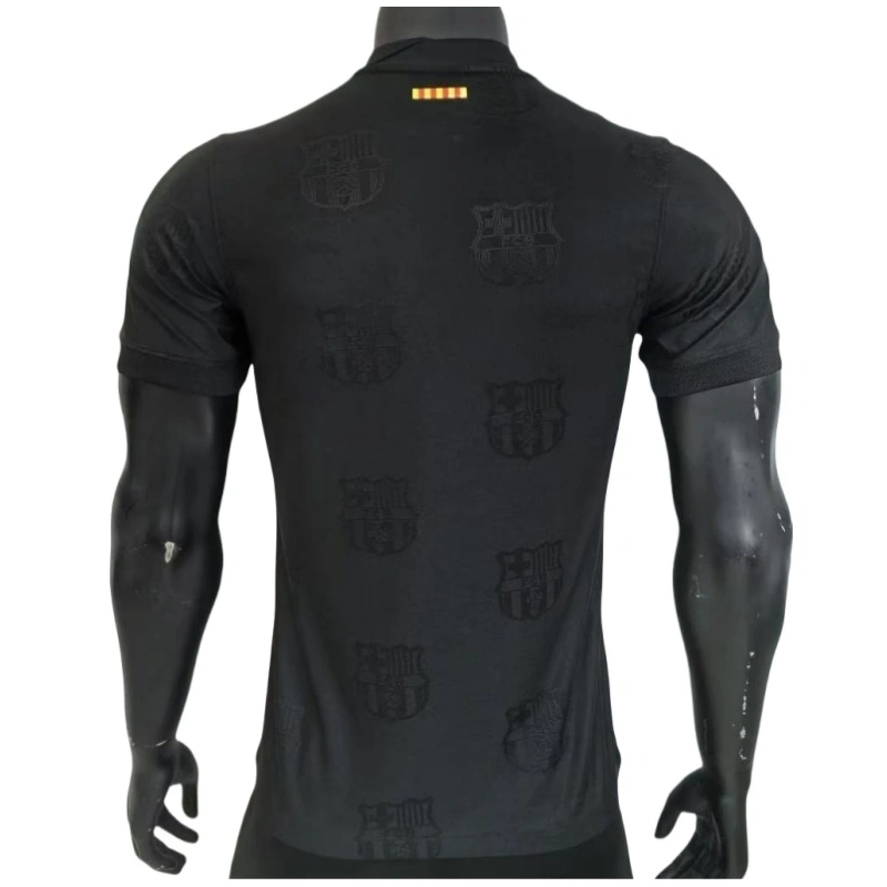 Barcelona Black Soccer Jersey Player Version Shirt 25-26