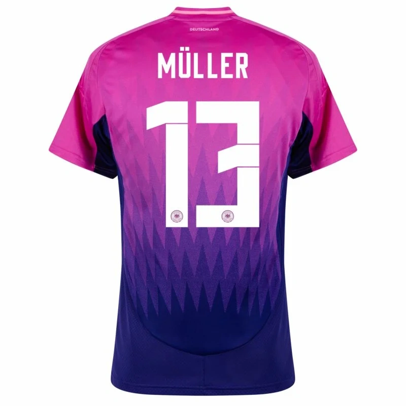 Germany  Away Müller 13 Shirt  2024 Player version Size：S-2XL  Non-Customize