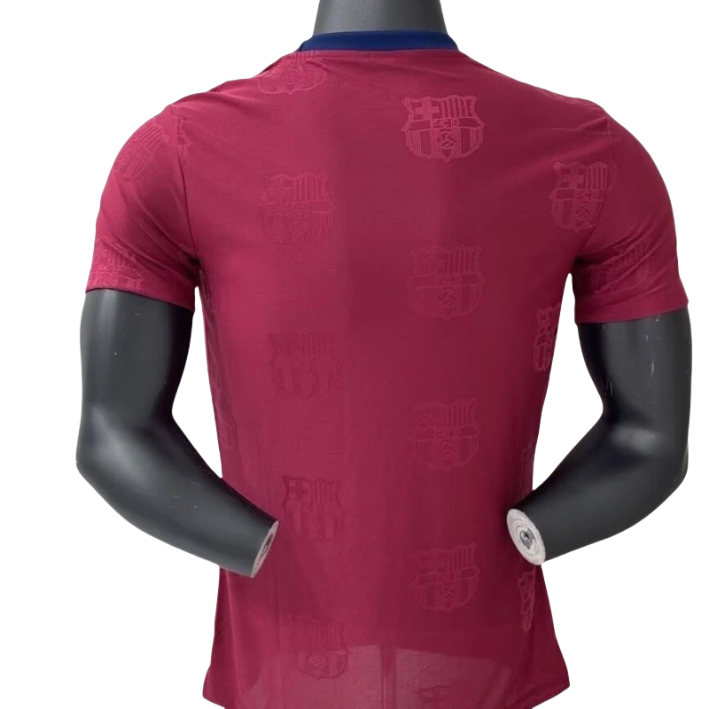 Barcelona T-Shirt Player Version Red White Purple 25-26