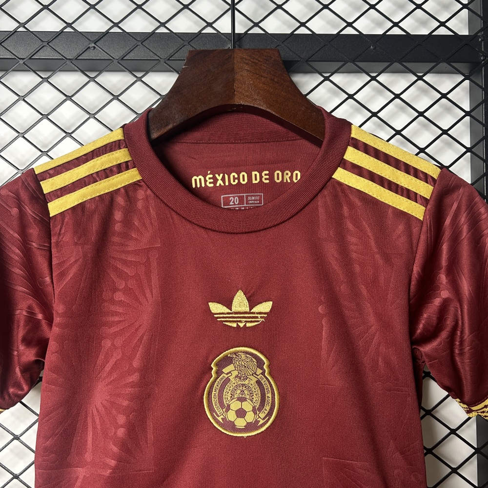 Kids Mexico Red Gold Cup Kits 2025