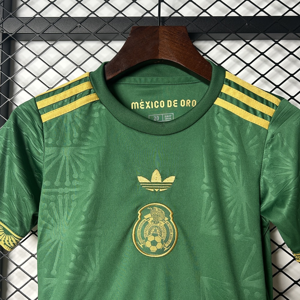 Adidas Kids Mexico Greeen Gold Cup Kits 2025