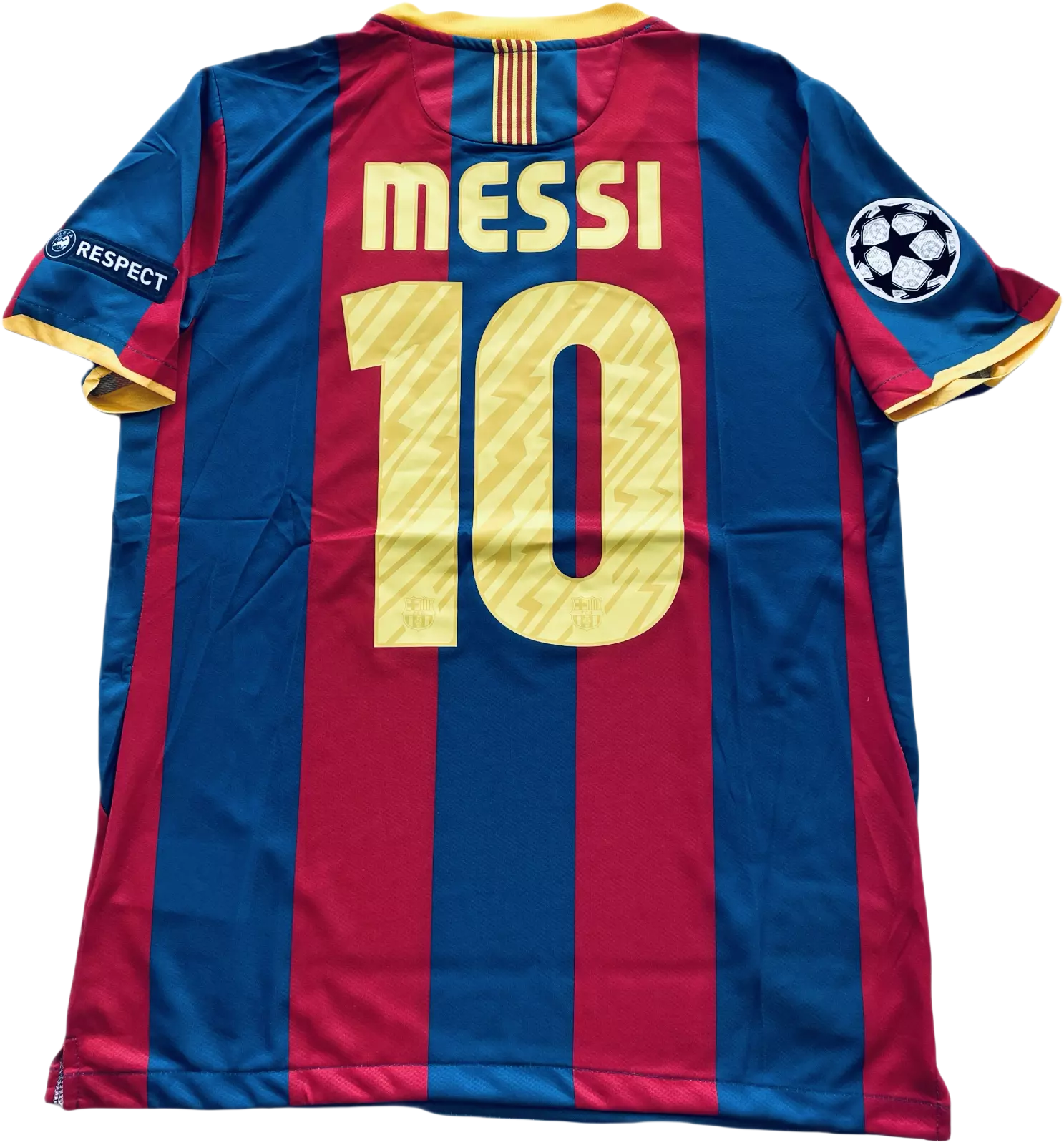 Barcelona #10 Messi 2011 London Champions League Final Shirt Non-Customize