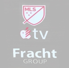 2025 inter miami mls third away badge & apple tv(pink & white) & fracht group(white)