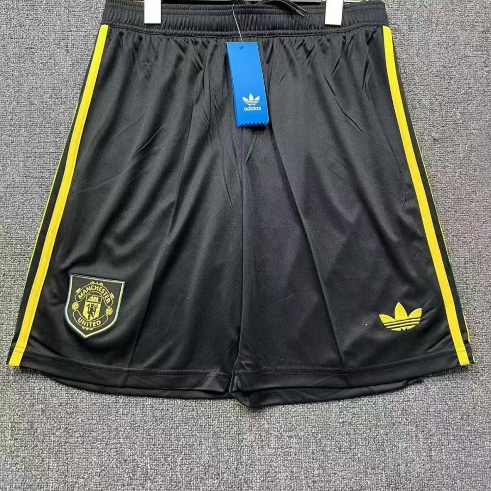 Manchester United Third Soccer Shorts Fans+Player Version 25-26