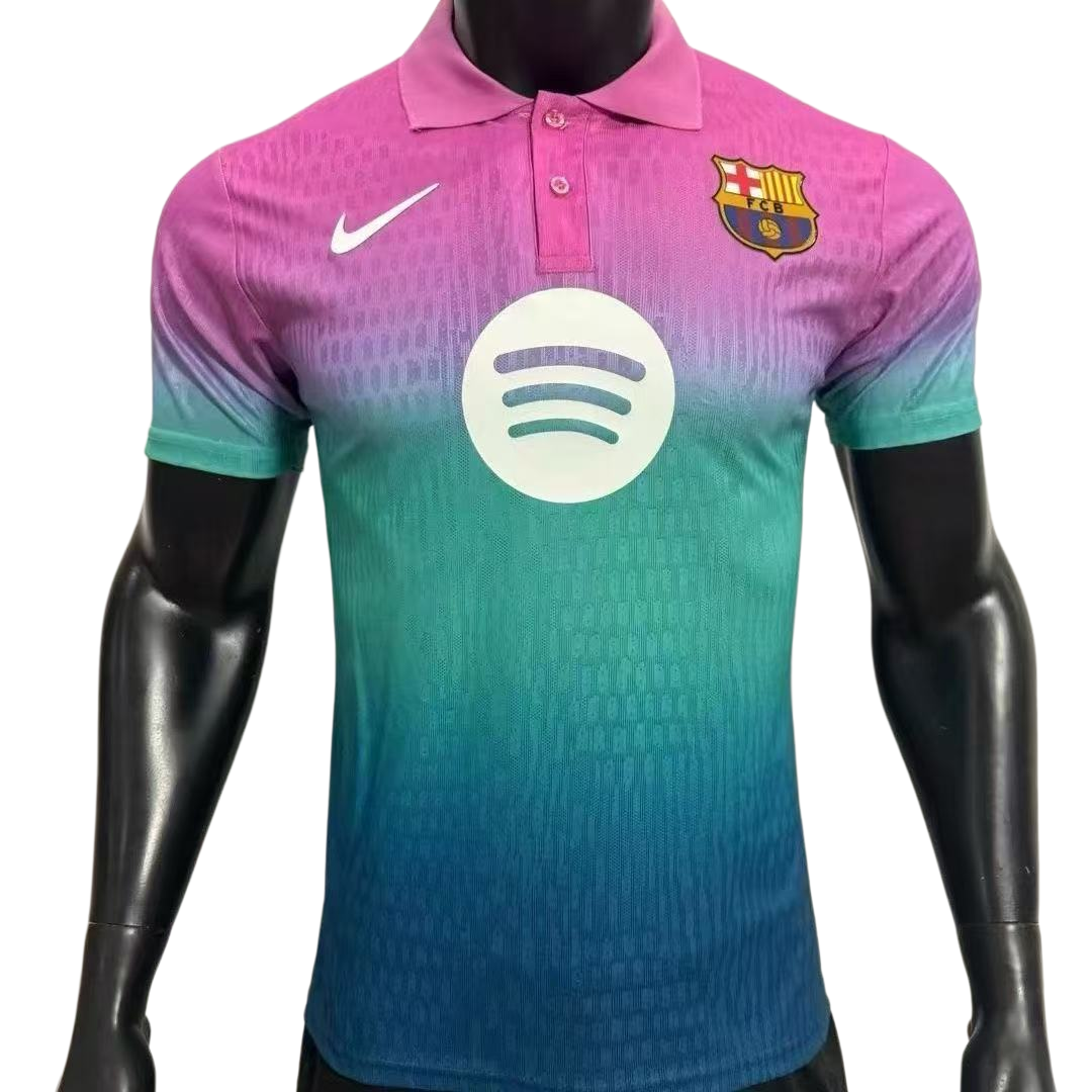 2627 Barcelona player version football jersey special edition pink T-shirt jersey