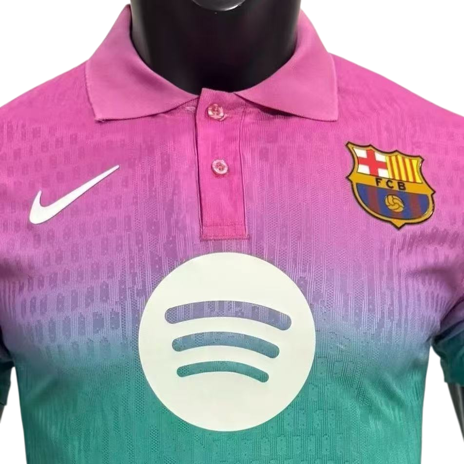 2627 Barcelona player version football jersey special edition pink T-shirt jersey