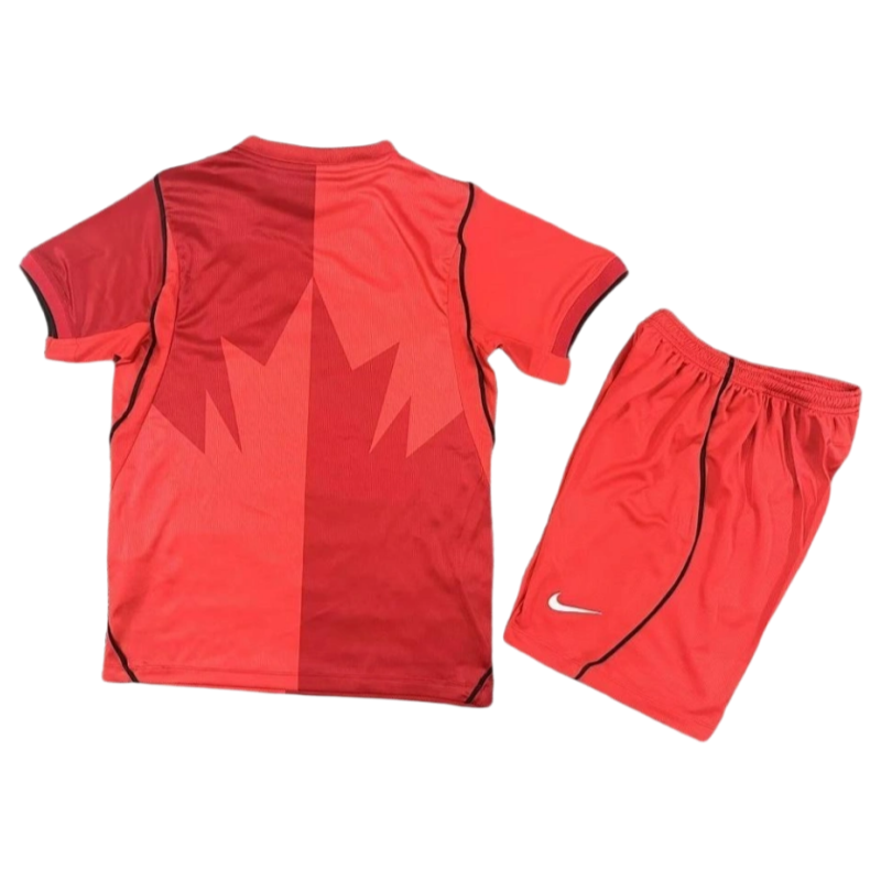 Canada World Cup 2026 Home Kids Short Sleeve Kit & Jersey + Shorts Fan Version