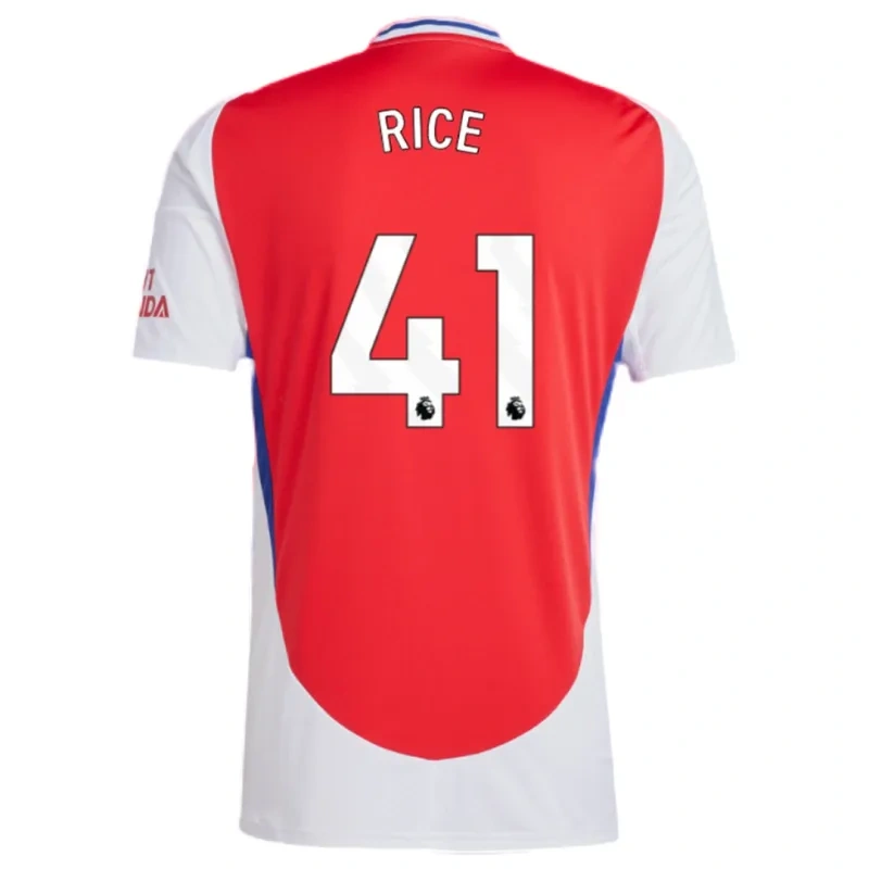 Arsenal Home HAVERTZ #29 SAKA #7 ØDEGAARD #8 RICE #41 Soccer Jersey 2024-25