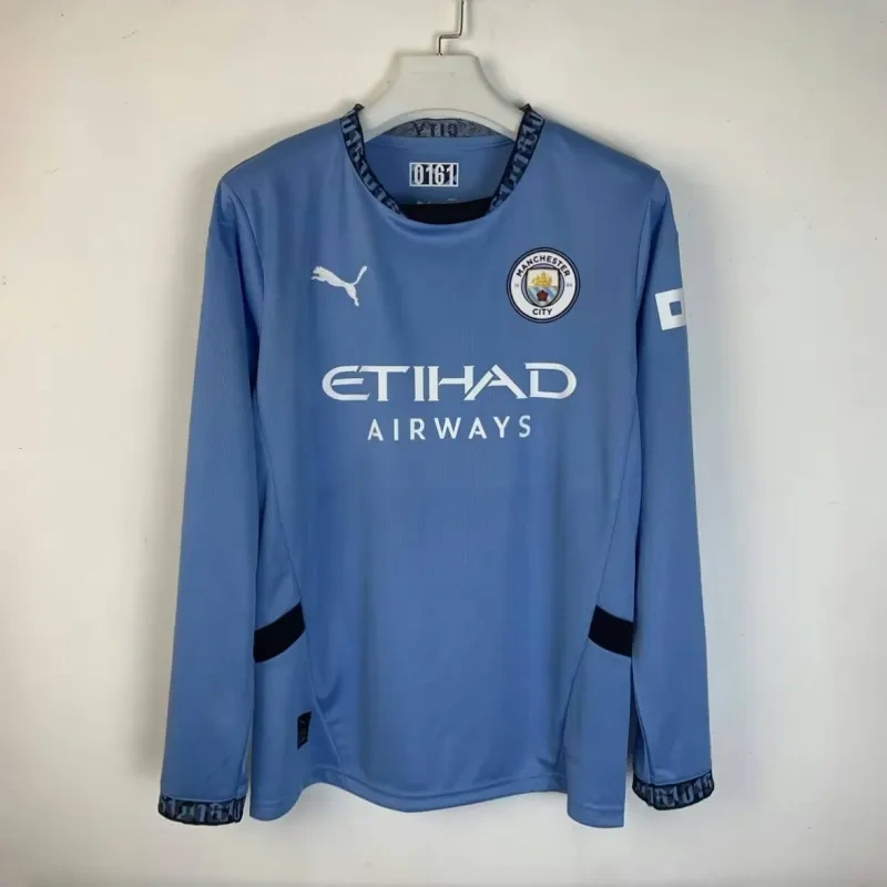Manchester City Home Long Sleeve Jersey 2024-25