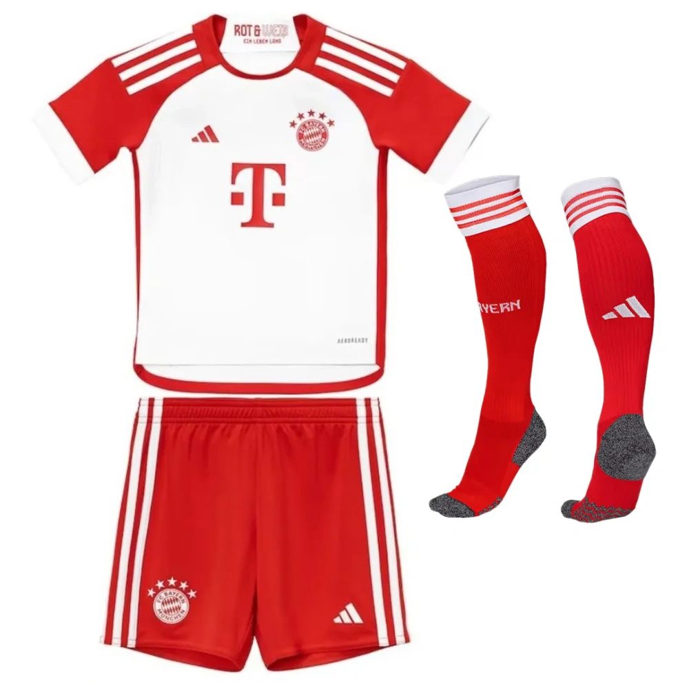 23-24 Kids Bayern Munich Home Jersey Kit