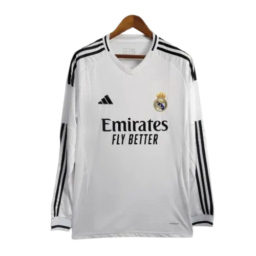 Real Madrid Home Long Sleeve Replica Jersey 2024-25