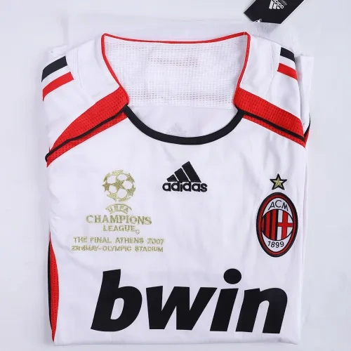 AC Milan Ronaldo #99 Kakà #22 Maldini #3 Pirlo #21 UCL Final Retro Jersey Away Replica 2006-07