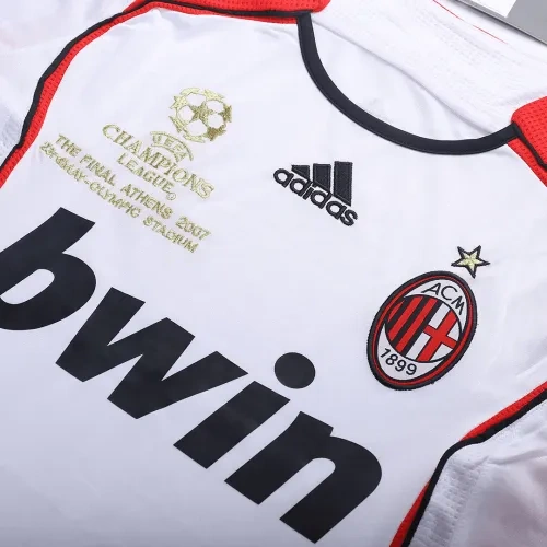 AC Milan Ronaldo #99 Kakà #22 Maldini #3 Pirlo #21 UCL Final Retro Jersey Away Replica 2006-07
