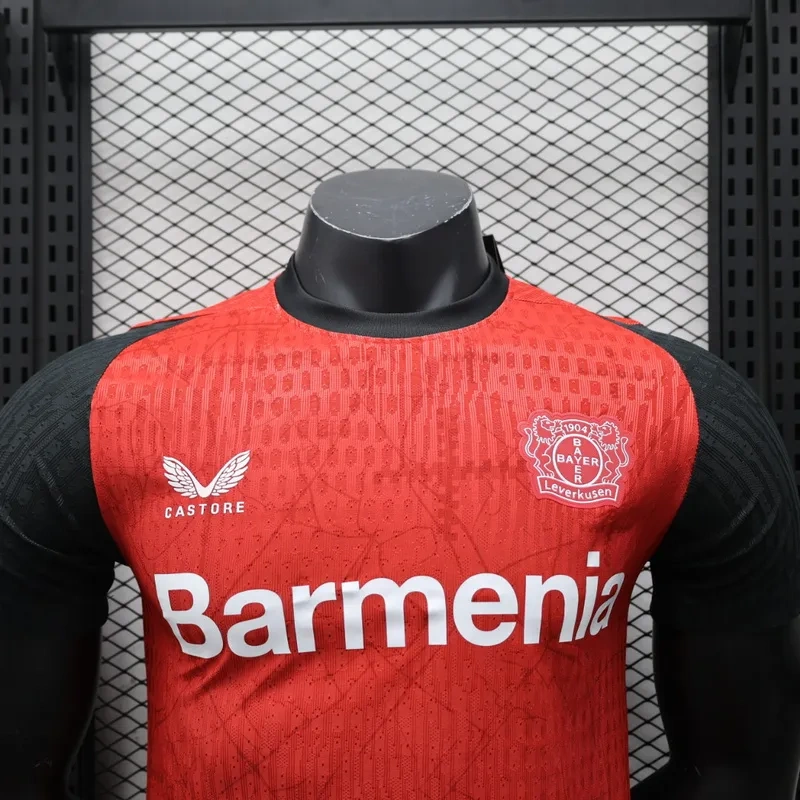 24-25 Bayer 04 Leverkusen Home Soccer Jersey Player Version