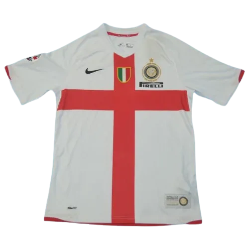 07-08 Inter Milan Figo #7 Retro Jersey 100th Anniversary Away