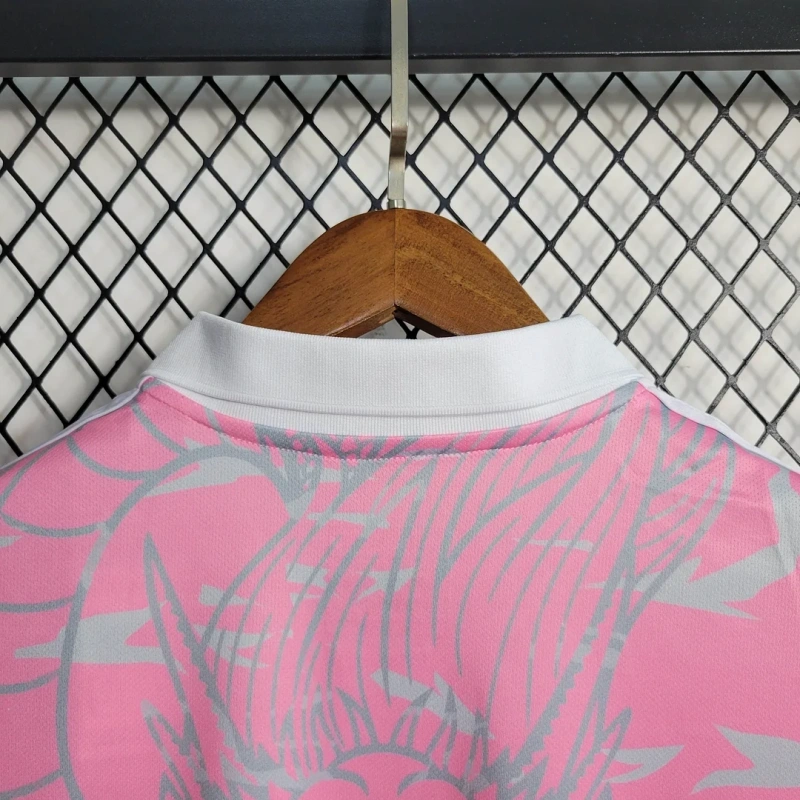 23-24 Real Madrid Chinese Dragon Pink Football Shirt