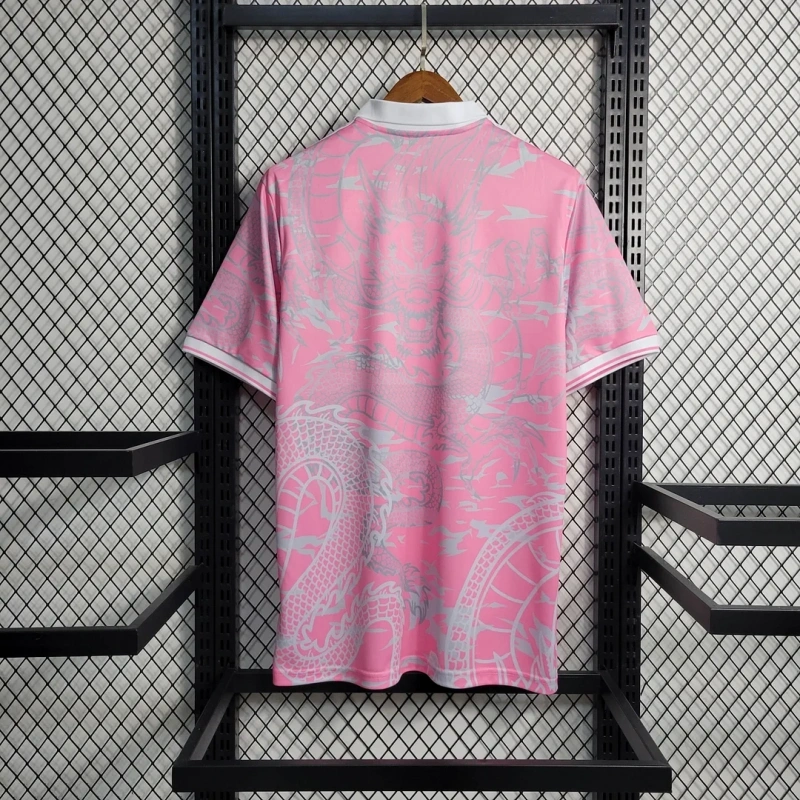23-24 Real Madrid Chinese Dragon Pink Football Shirt