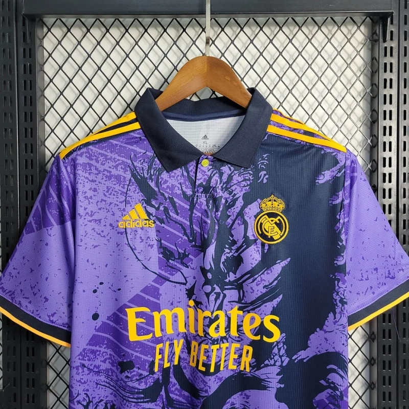23-35 Real Madrid Chinese Dragon Purple Football Shirt