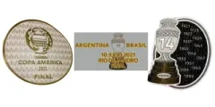 COPA AMERICA & FINAL LETTER & 14 CUP PATCH +$3