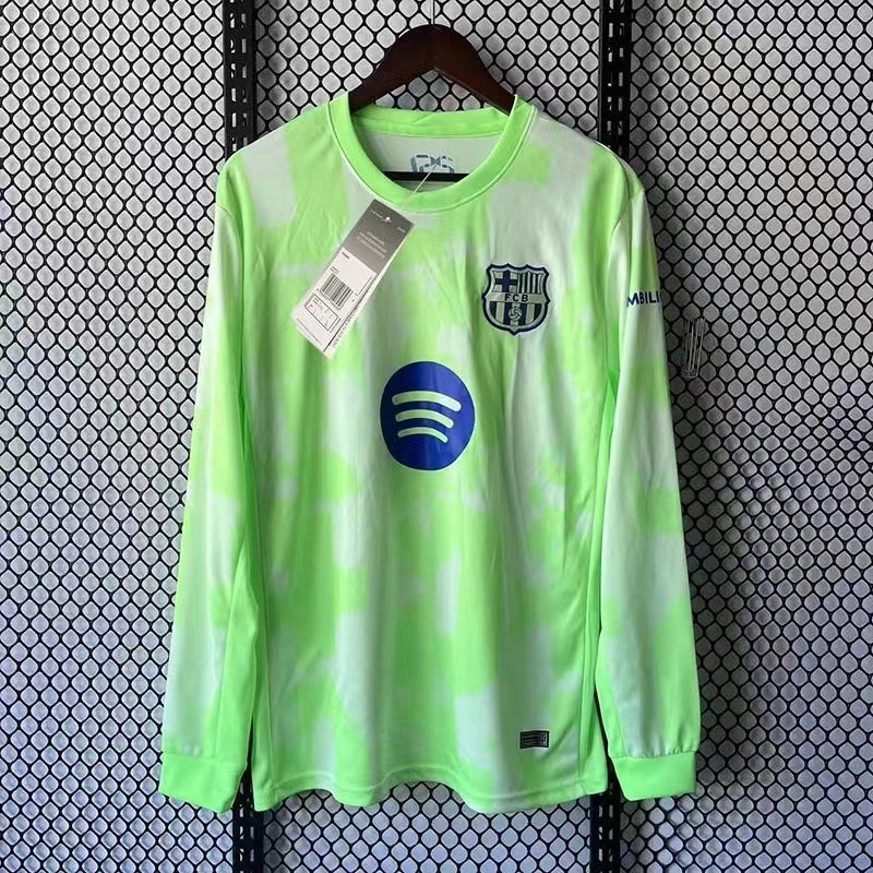 24-25 Barcelona Third Jersey Long Without Spofity Text