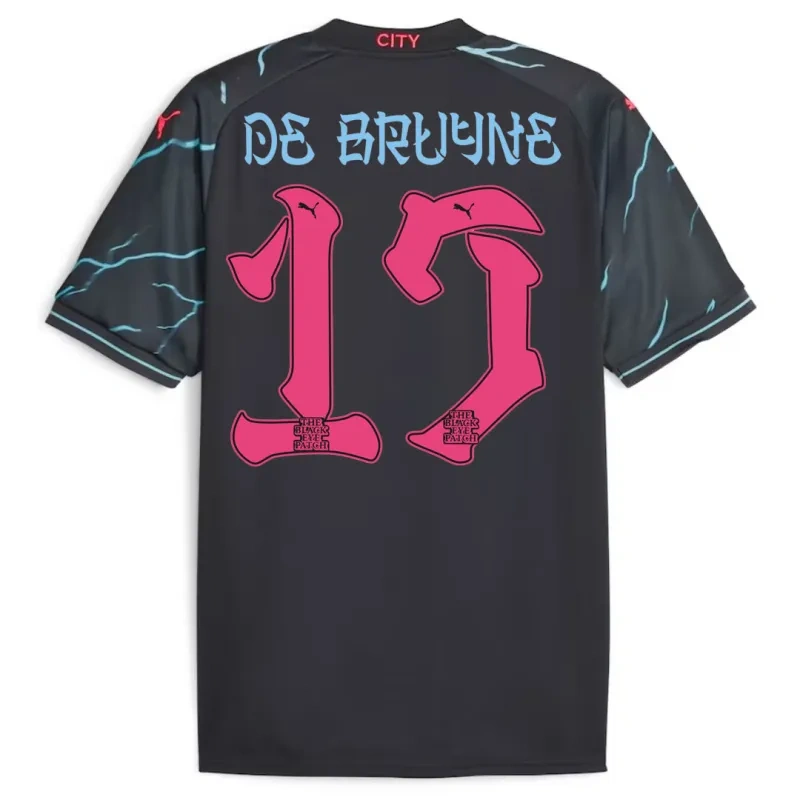 2023/24 Manchester City HAALAND #9 GREALISH #10 DE BRUYNE #17 J.ALVAREZ #19 FODEN #47 Japanese Tour Printing Third Jersey