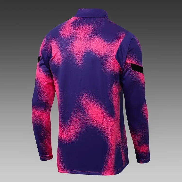 2021/2022 Paris Saint-Germain Half-Pull Training Suit Pink Football Shirt