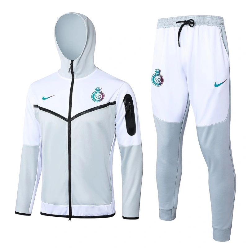 2024/2025 Al-Nassr Long Zipped Jacket Light Grey Football Shirt