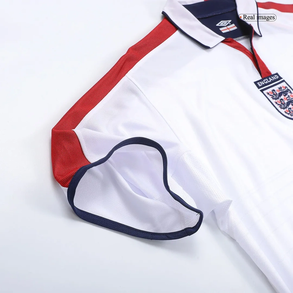 2004 England Retro Jersey Home Replica Euro Cup