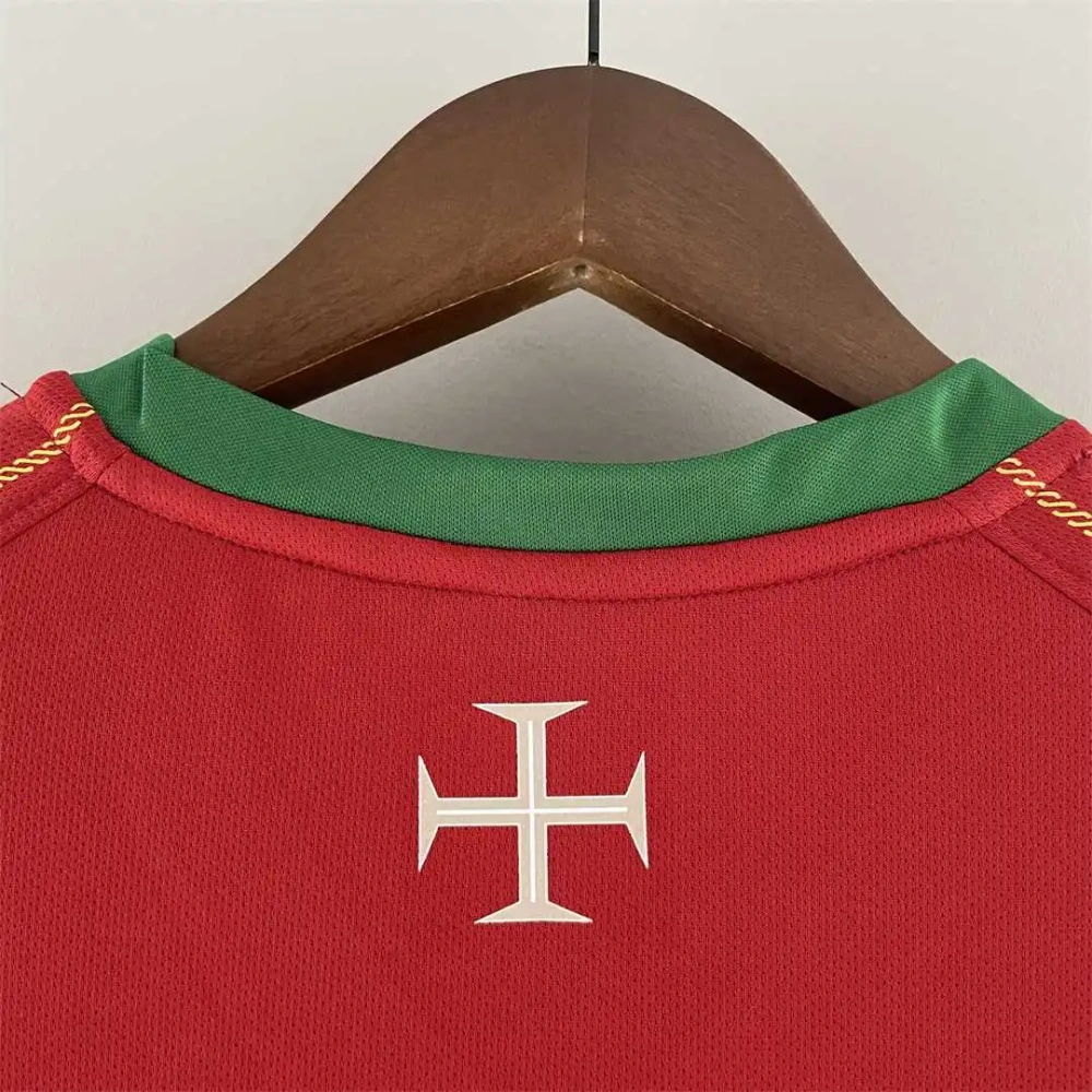 2006 Portugal Retro Jersey Home World Cup