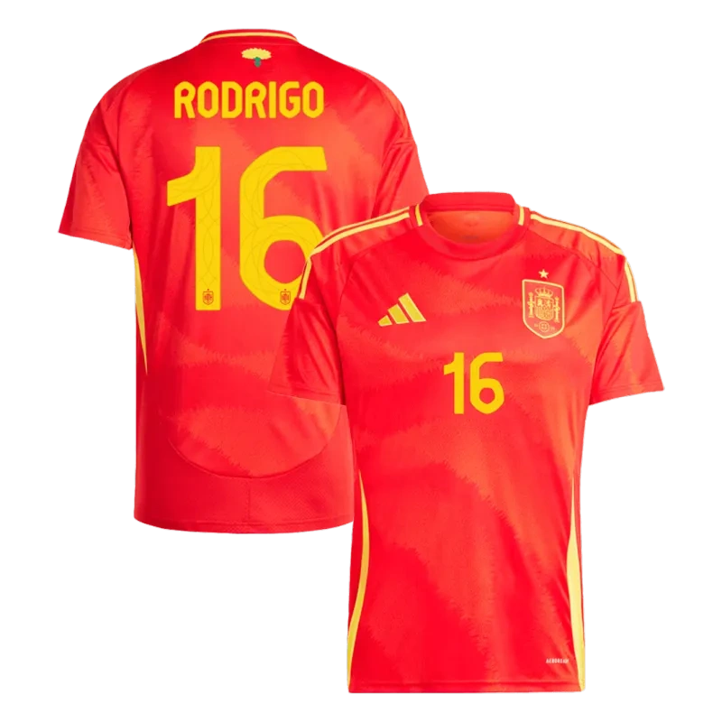 Spain Home Jersey LAMINE YAMAL #19 RODRIGO #16 MORATA #7 Euro 2024
