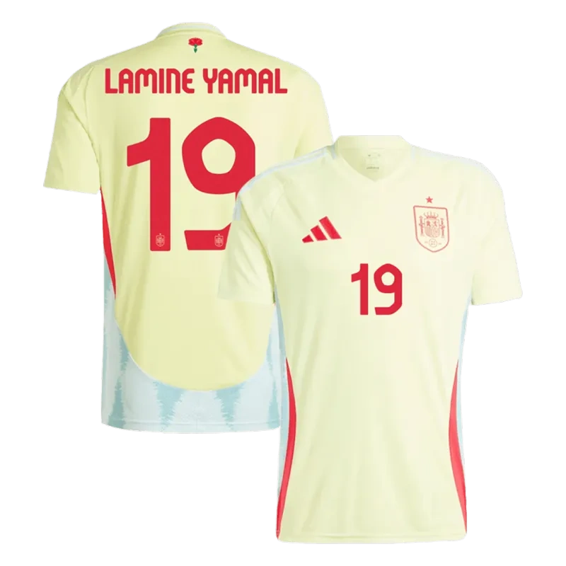 Spain Away Jersey RODRIGO #16 LAMINE YAMAL #19 MORATA #7 Euro 2024