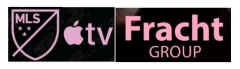 US$4.00 23/24 INTER MIAMI MLS AWAY BADGE & APPLE TV(PINK) & FRACHT GROUP(PINK)