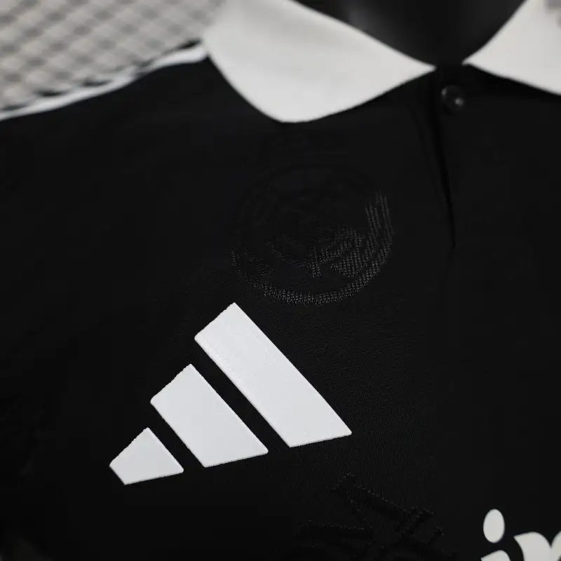 2025-26 Real Madrid Men's Polo Shirt Black