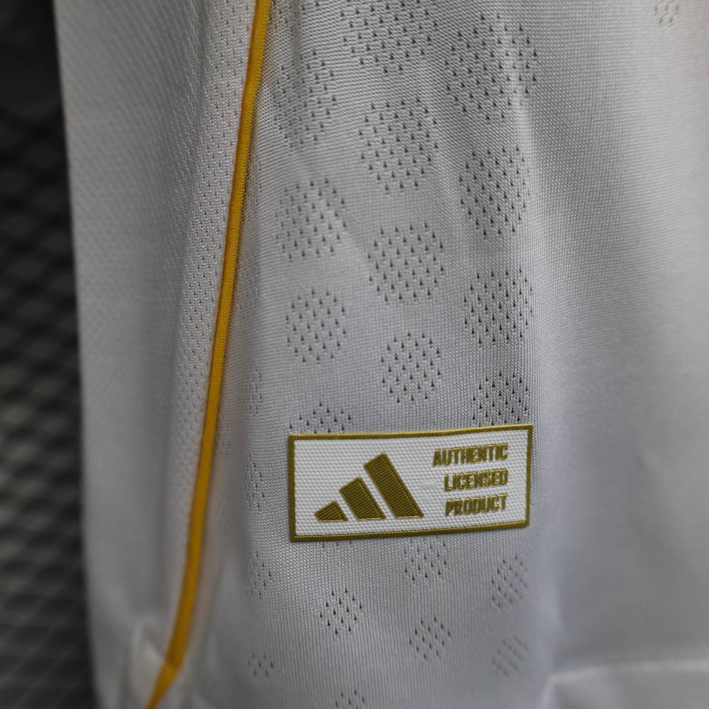 Real Madrid Home Soccer Jersey Player Version Shirt Long Sleeve 25-26