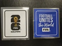 2026 world cup qualifiers & football unites the world (blue) badge + $2.00