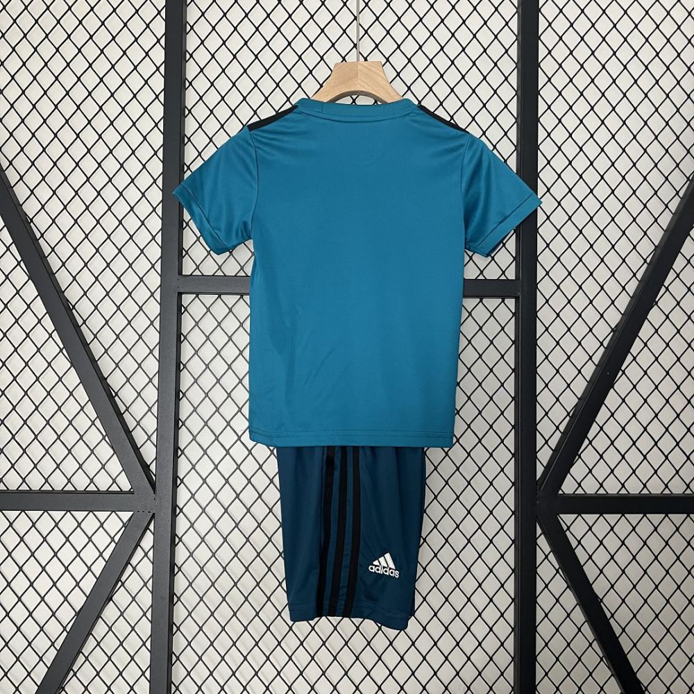 Real Madrid 17-18 Third Away Retro Kids Kit Soccer Jersey